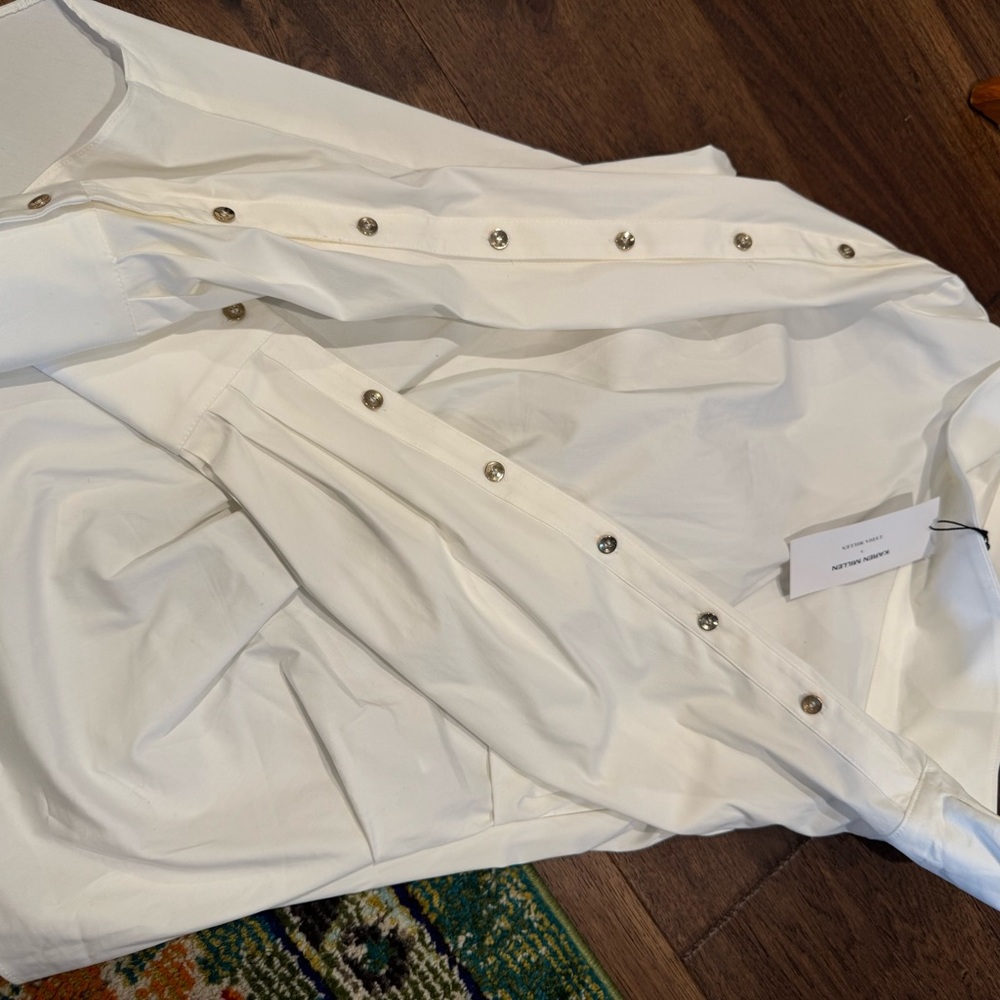 Karen Millen x Lydia Millen Asymmetrical Blouse, UK 14, US 10, New - Picture 7 of 8